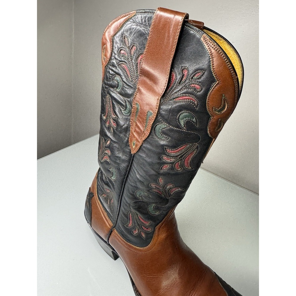 Women's Stallion Lilly Cowgirl Cowboy Western Boots Size 7 C X-5RL Hand Made - Picture 10 of 16